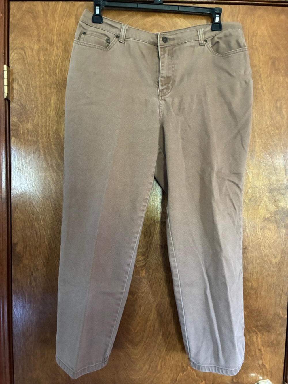Style & Co. Petite Straight-Leg Pants in Taupe Brown